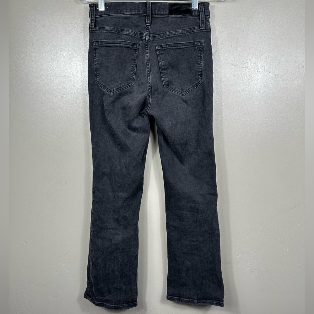 Madewell Cali Demi-Boot Jeans in Bellspring Wash: Button-Front Edition Black 26 - Picture 5 of 9